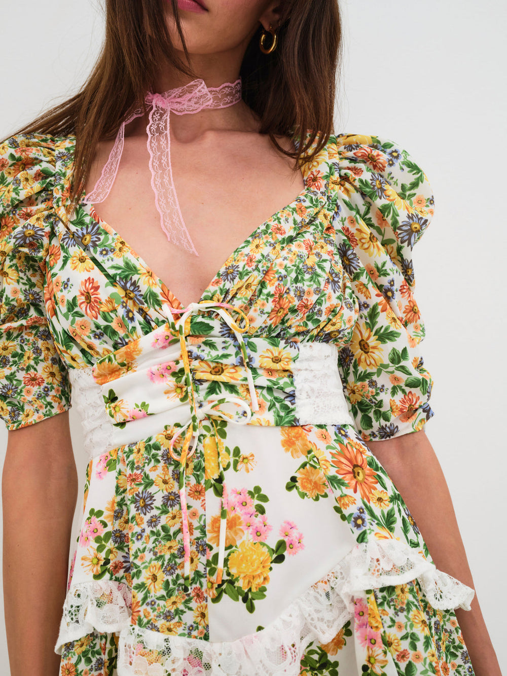 Rosalyn Mini Dress — Green — Marigold