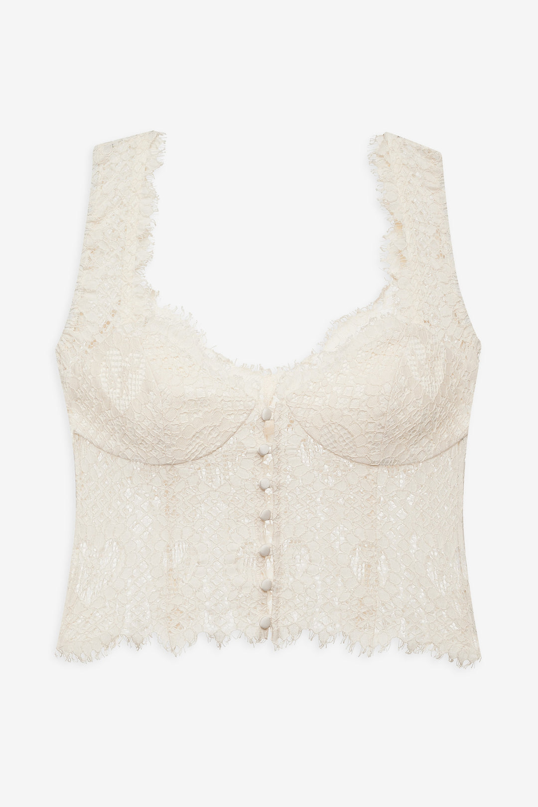 Waverly Lace Top — Cream