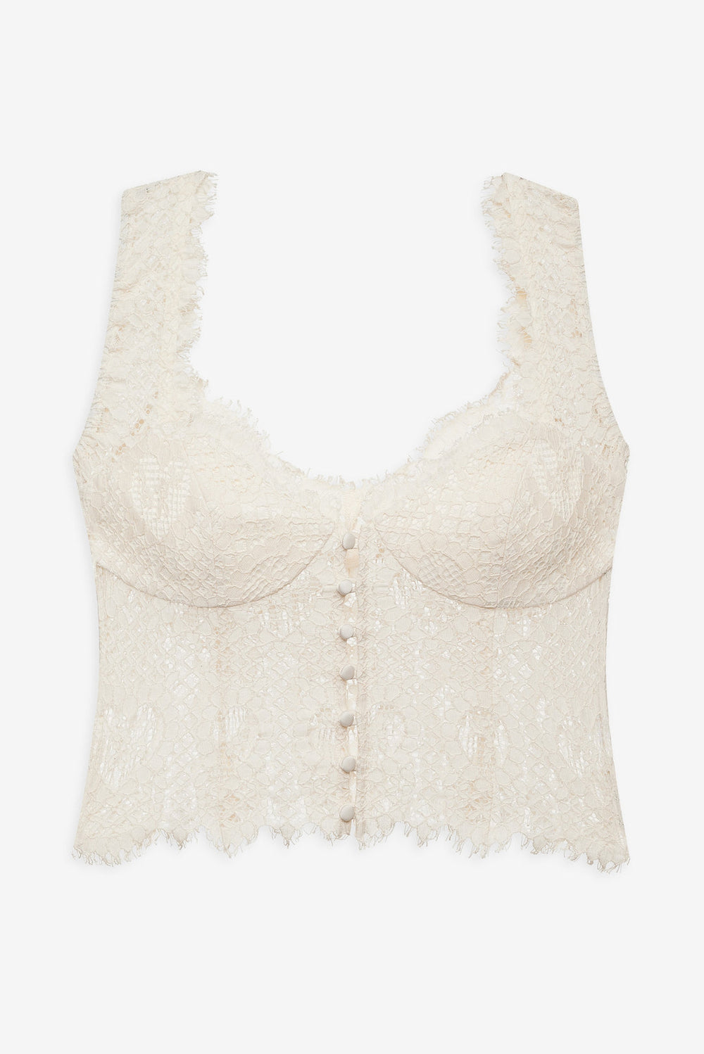 Waverly Lace Top — Cream