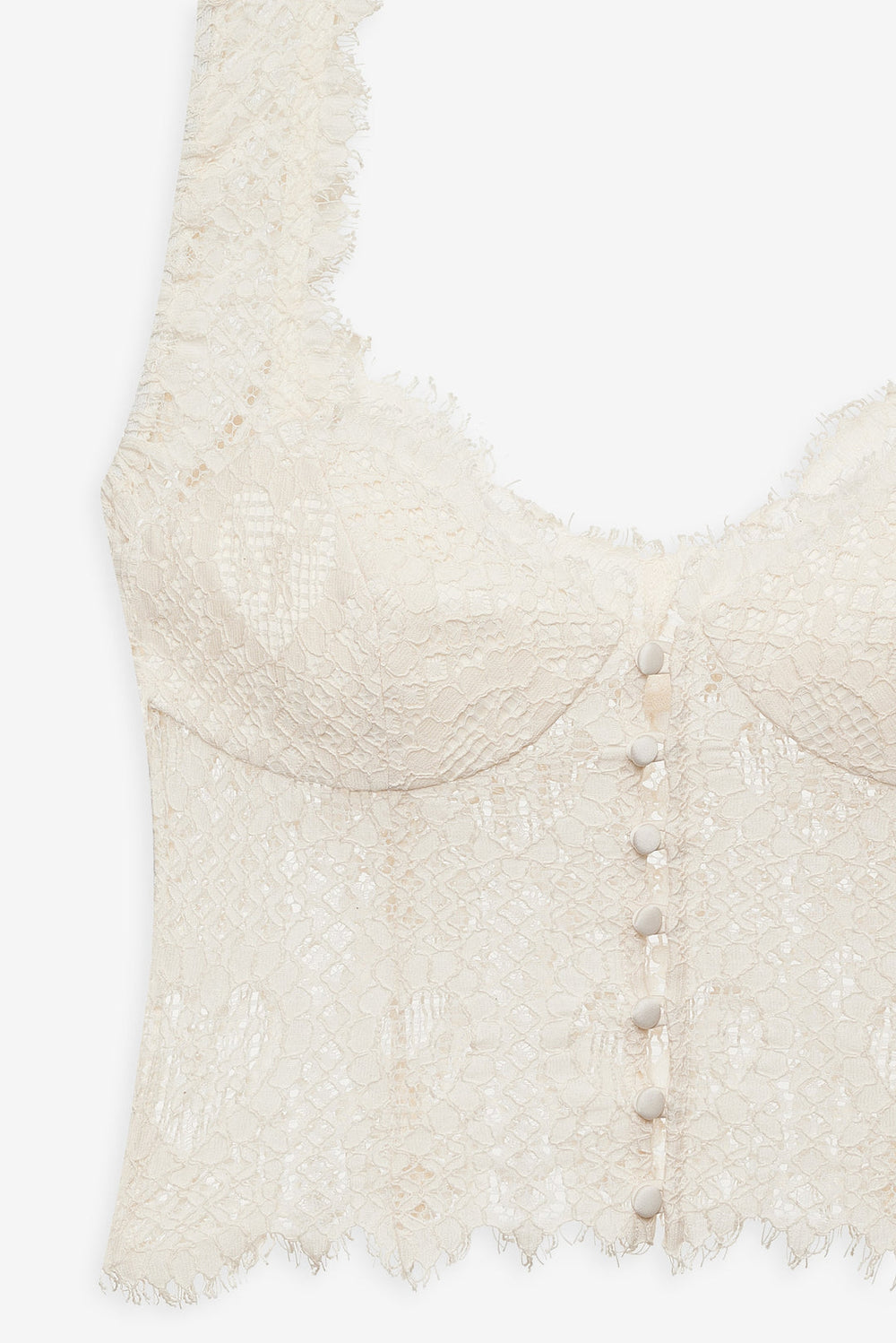 Waverly Lace Top — Cream