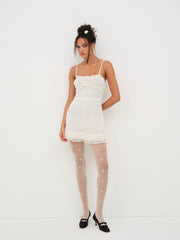 Reba Slip Dress — White