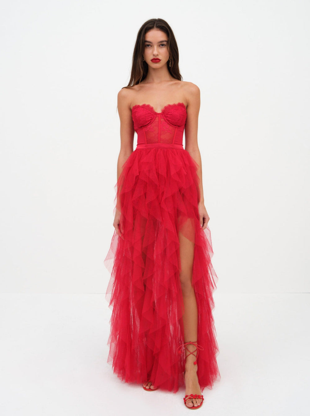 Bustier Gown — Red