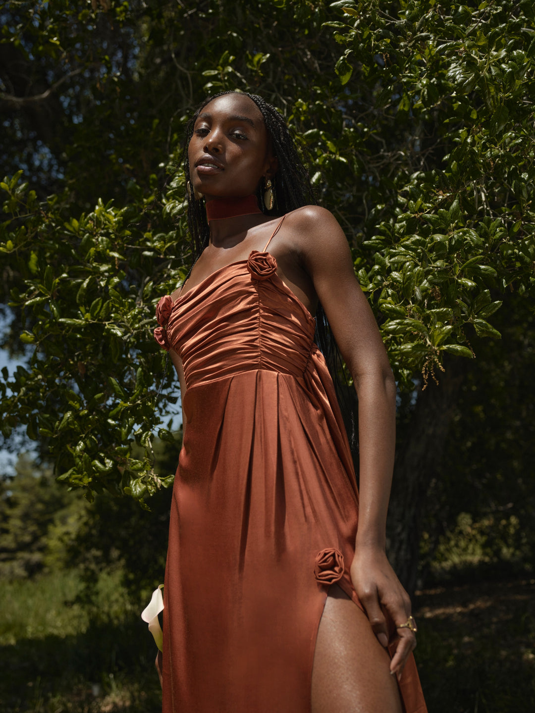 Winona Bridesmaid Gown — Orange