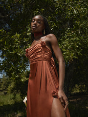 Winona Bridesmaid Gown — Orange
