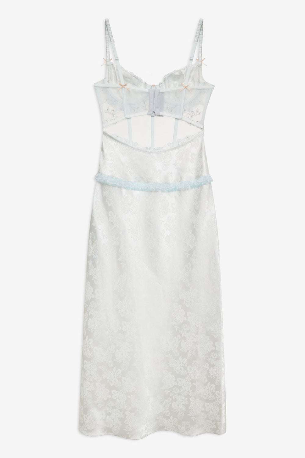 Maribel Maxi Slip Dress — Blue