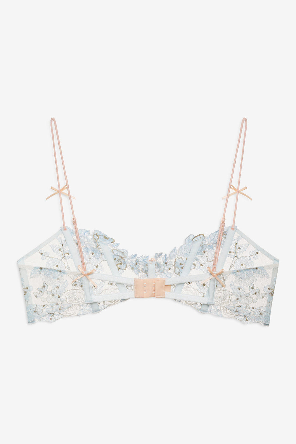 Winter Roses Bra — Blue