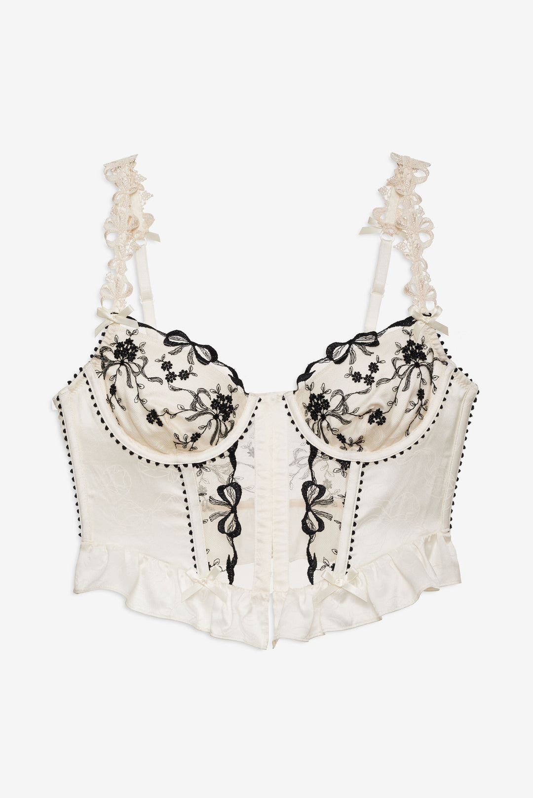 Bow Time Bustier — Cream