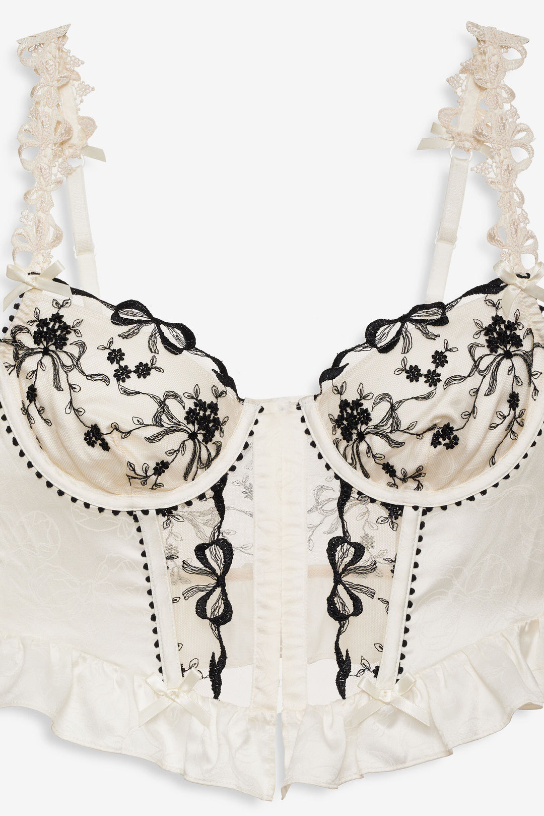 Bow Time Bustier — Cream
