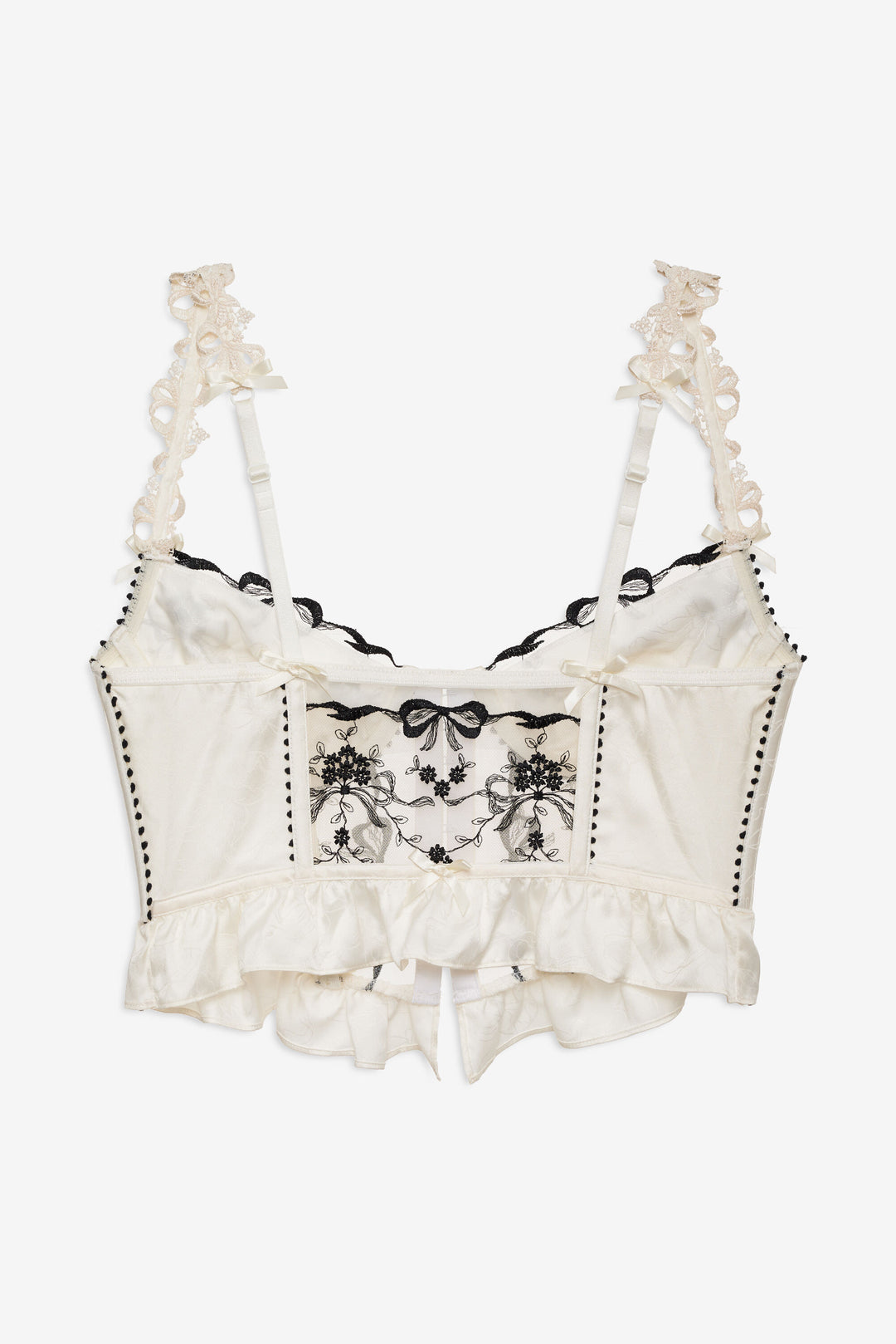 Bow Time Bustier — Cream