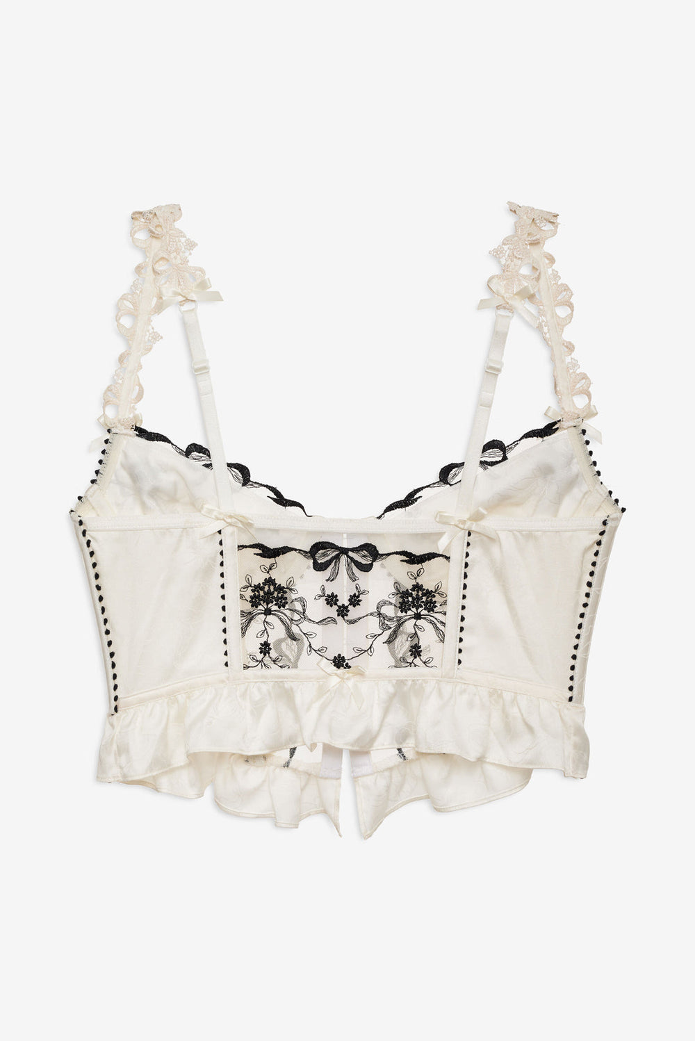 Bow Time Bustier — Cream