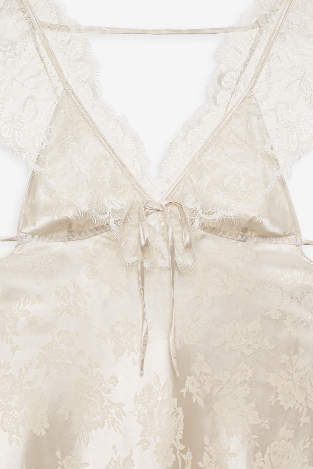 Audrey Mini Slip Dress — Cream