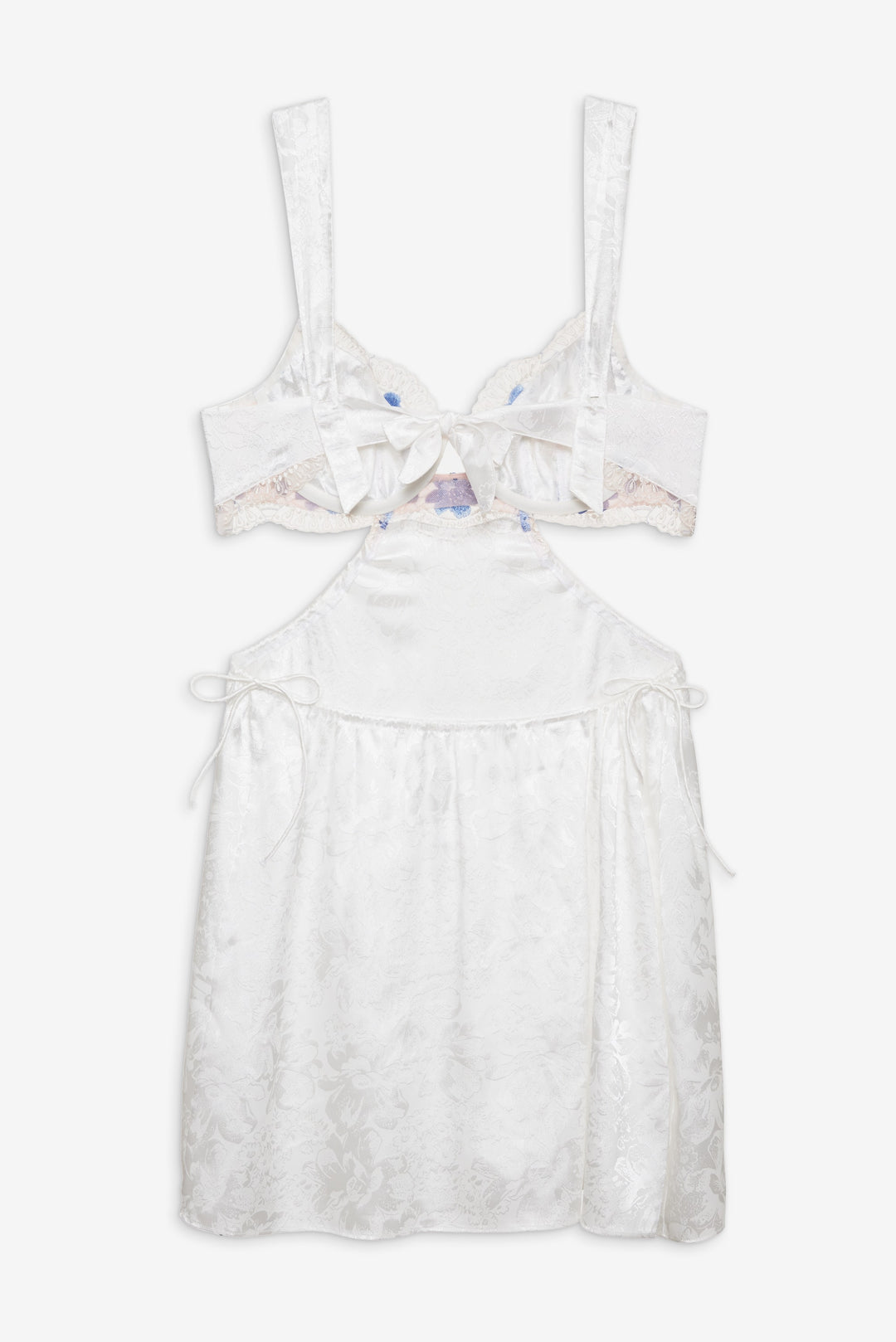 Festival Rose Slip Dress — Blue