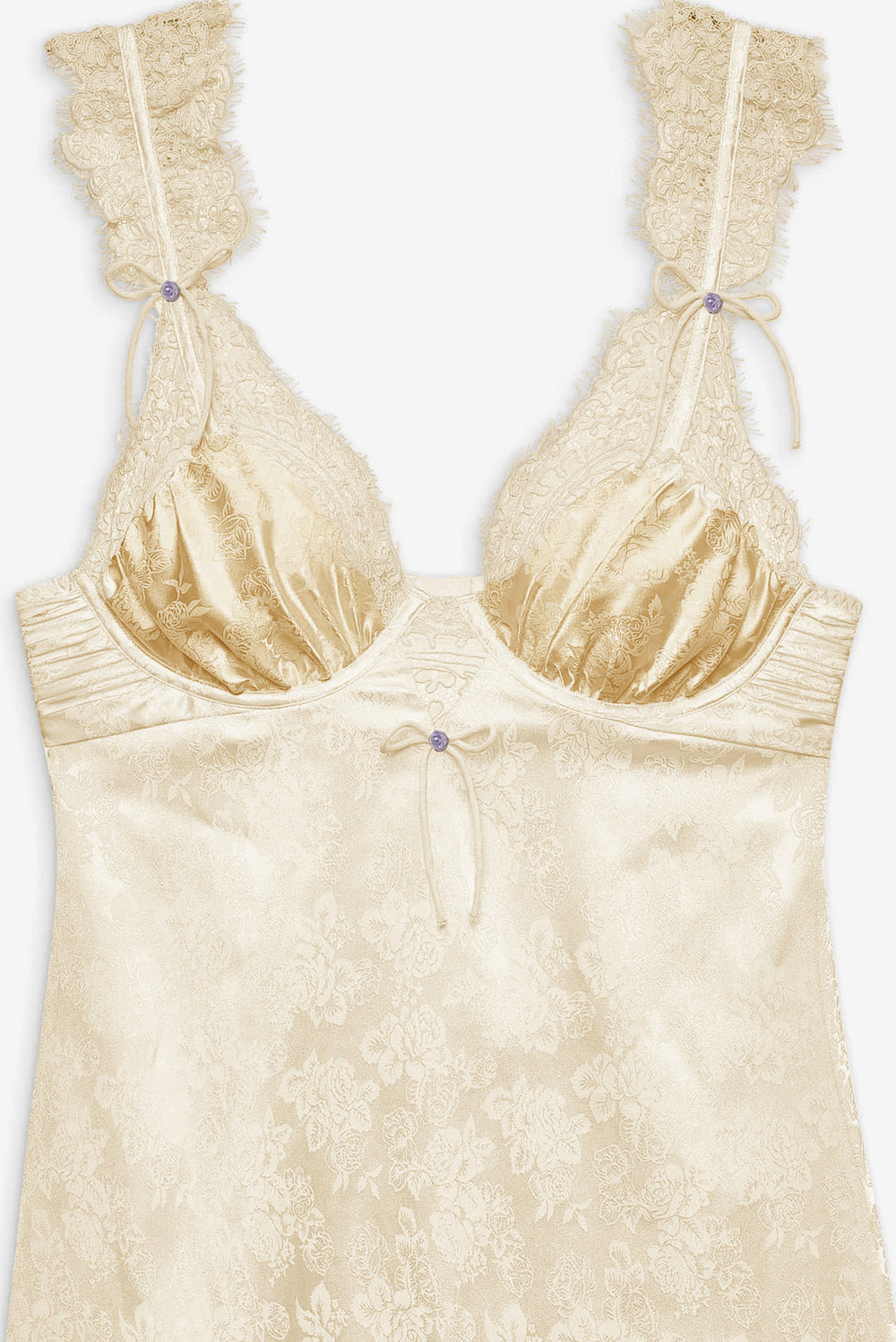 Victoria Slip Dress — Cream