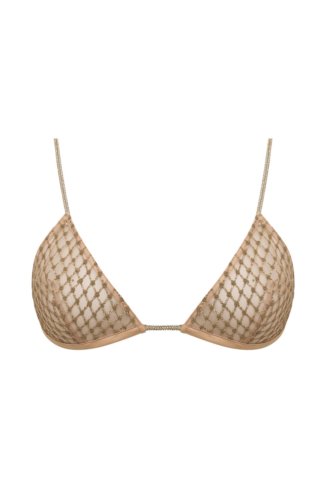Glitter Bralette — Gold