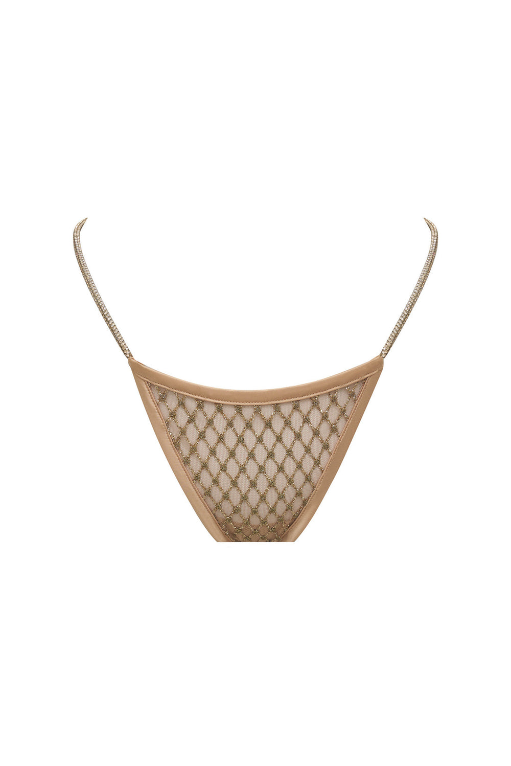 Glitter Thong Panty — Gold