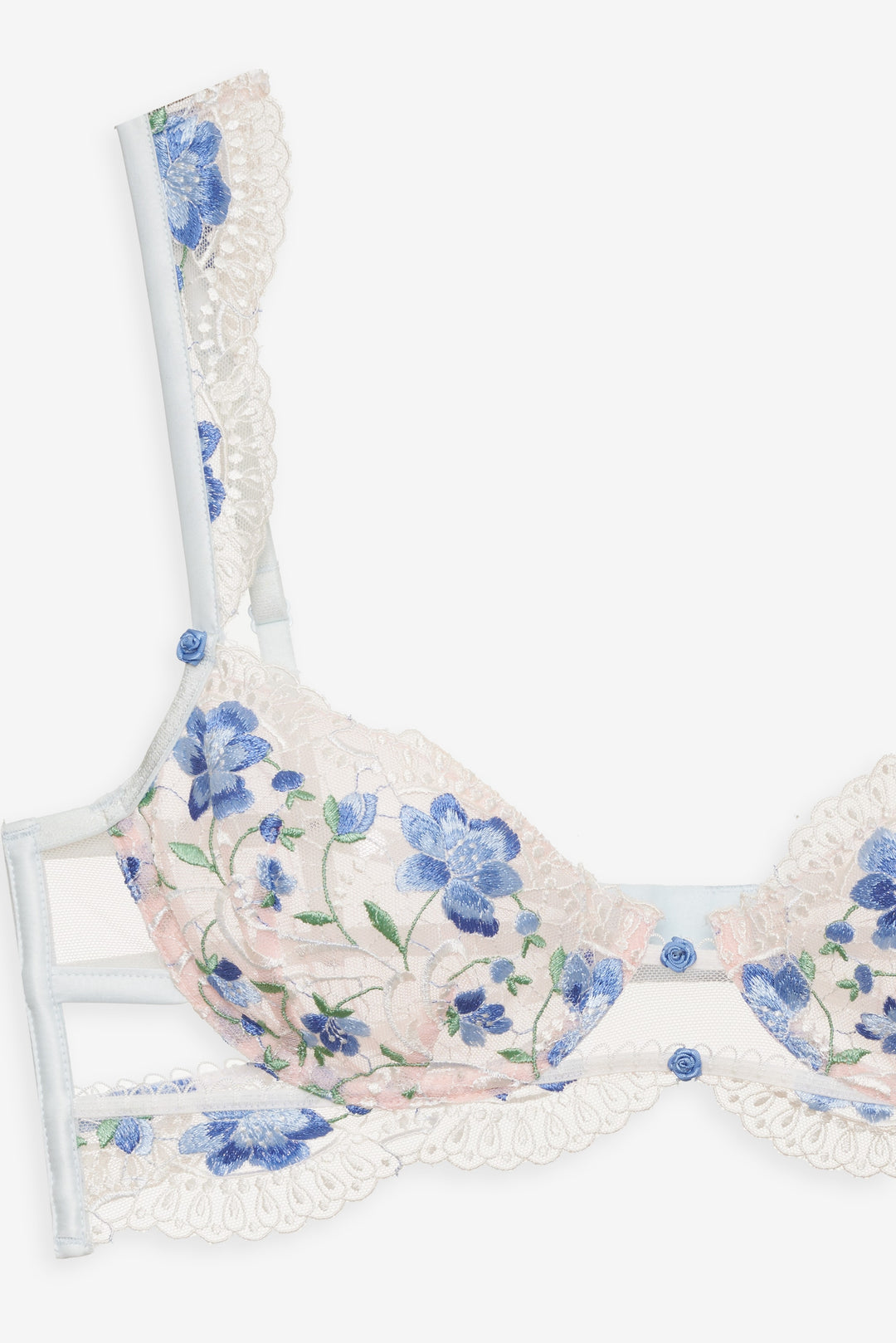 Festival Rose Bra — Blue