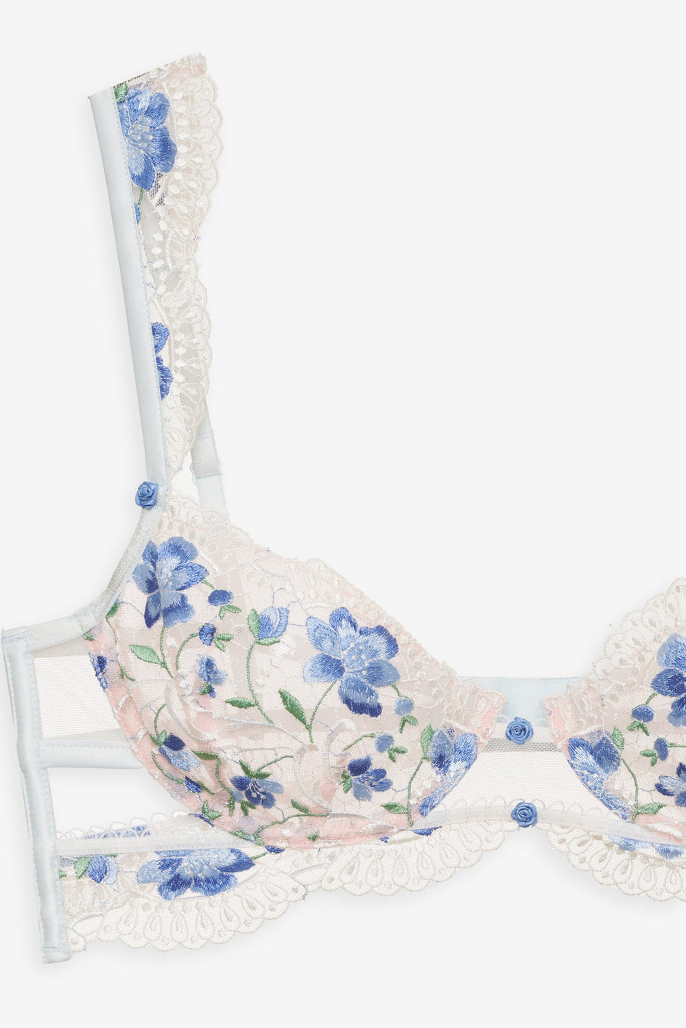 Festival Rose Bra — Blue