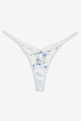 Festival Rose Thong Panty — Blue