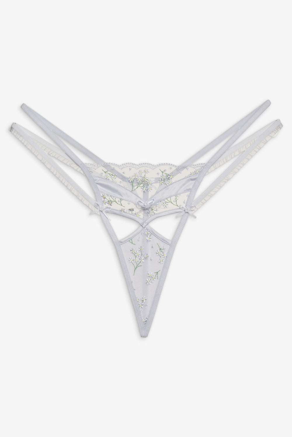Baby's Breath Thong Panty — Blue