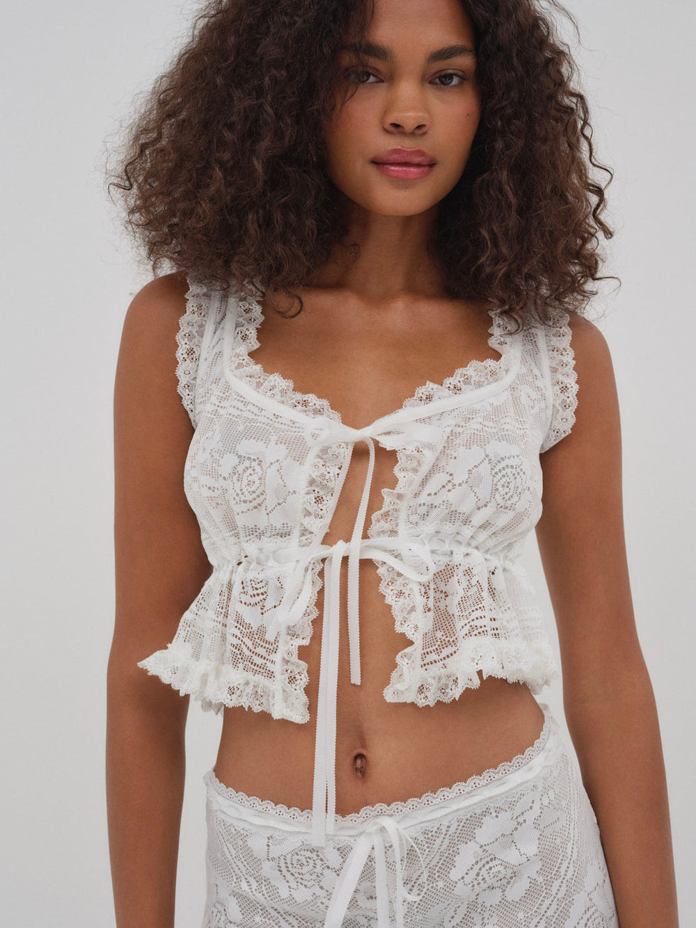 Antique Store Lace Top — White
