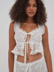 Antique Store Lace Top — White