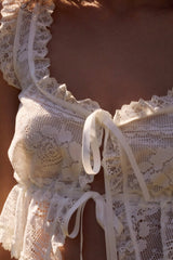 Antique Store Lace Top — White