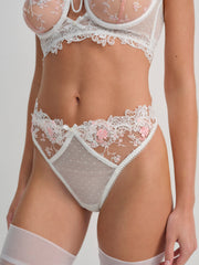 Le Fleur Thong Panty — Peach