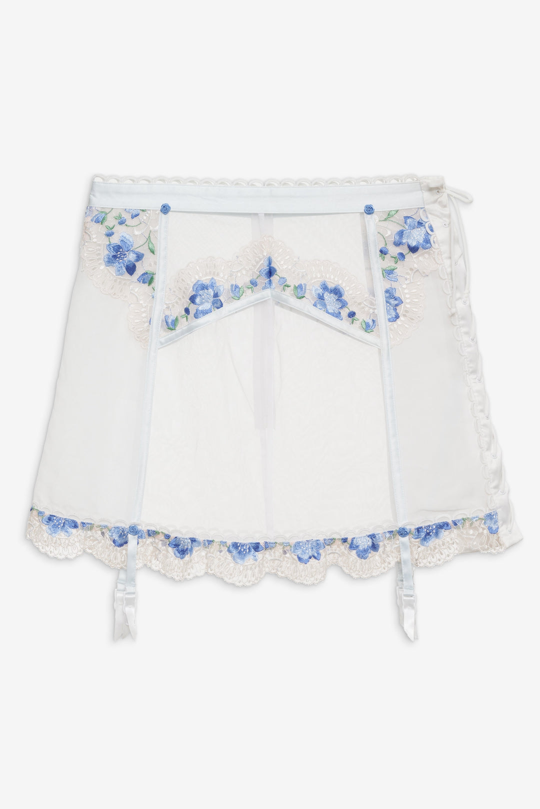 Festival Rose Skirt — Blue