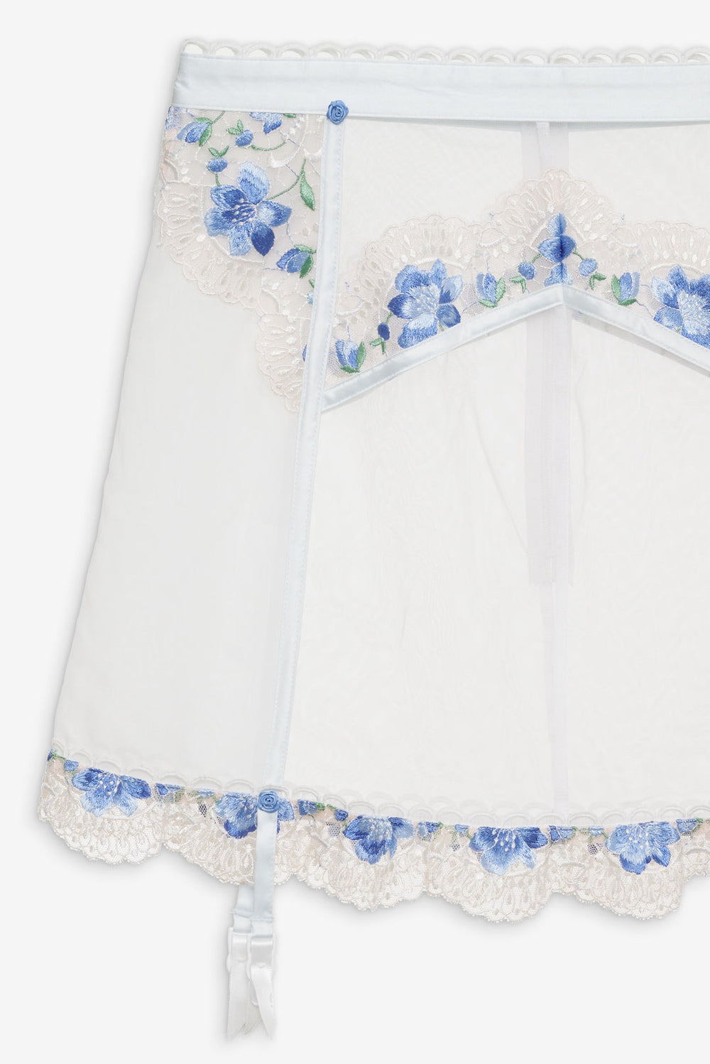 Festival Rose Skirt — Blue
