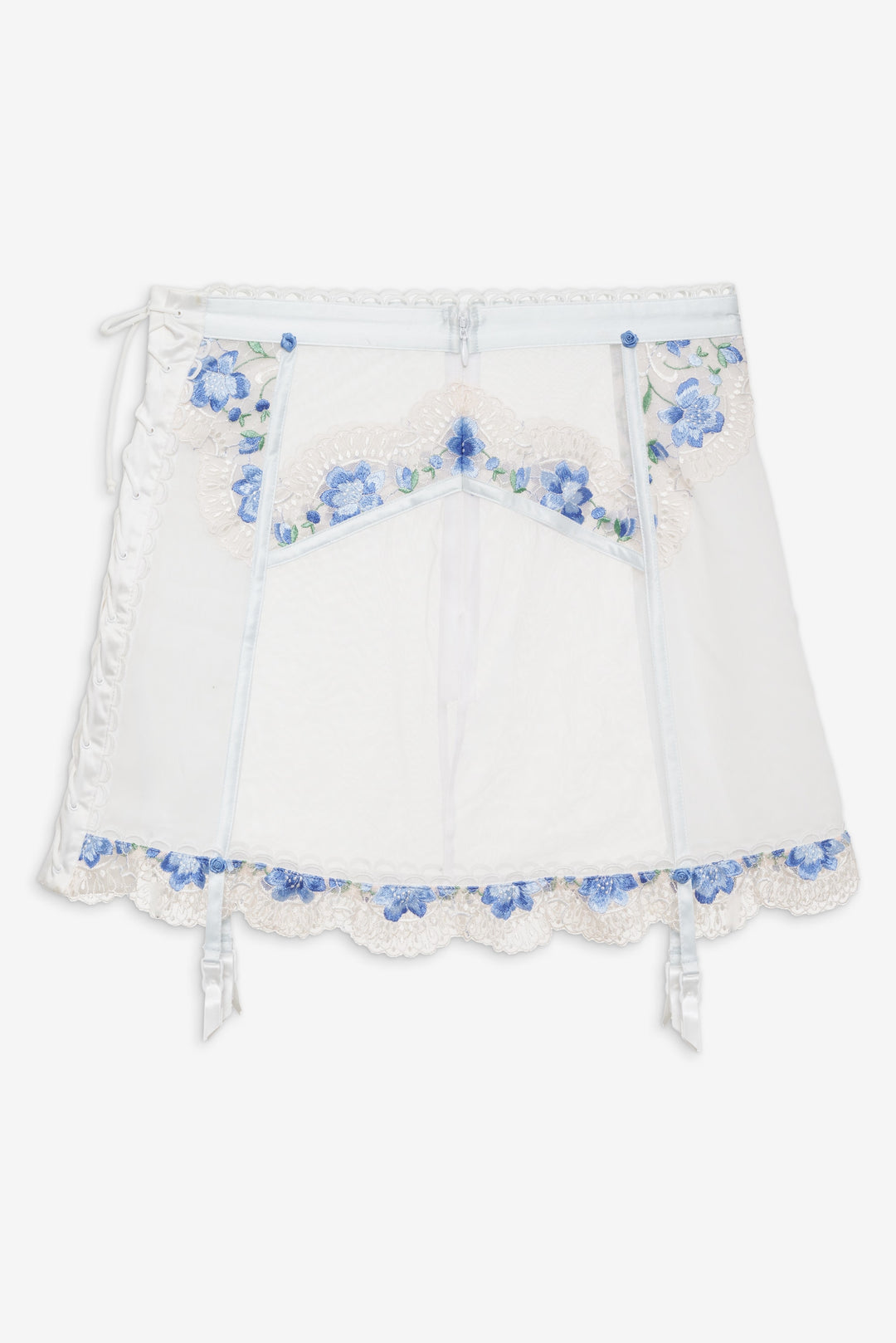 Festival Rose Skirt — Blue