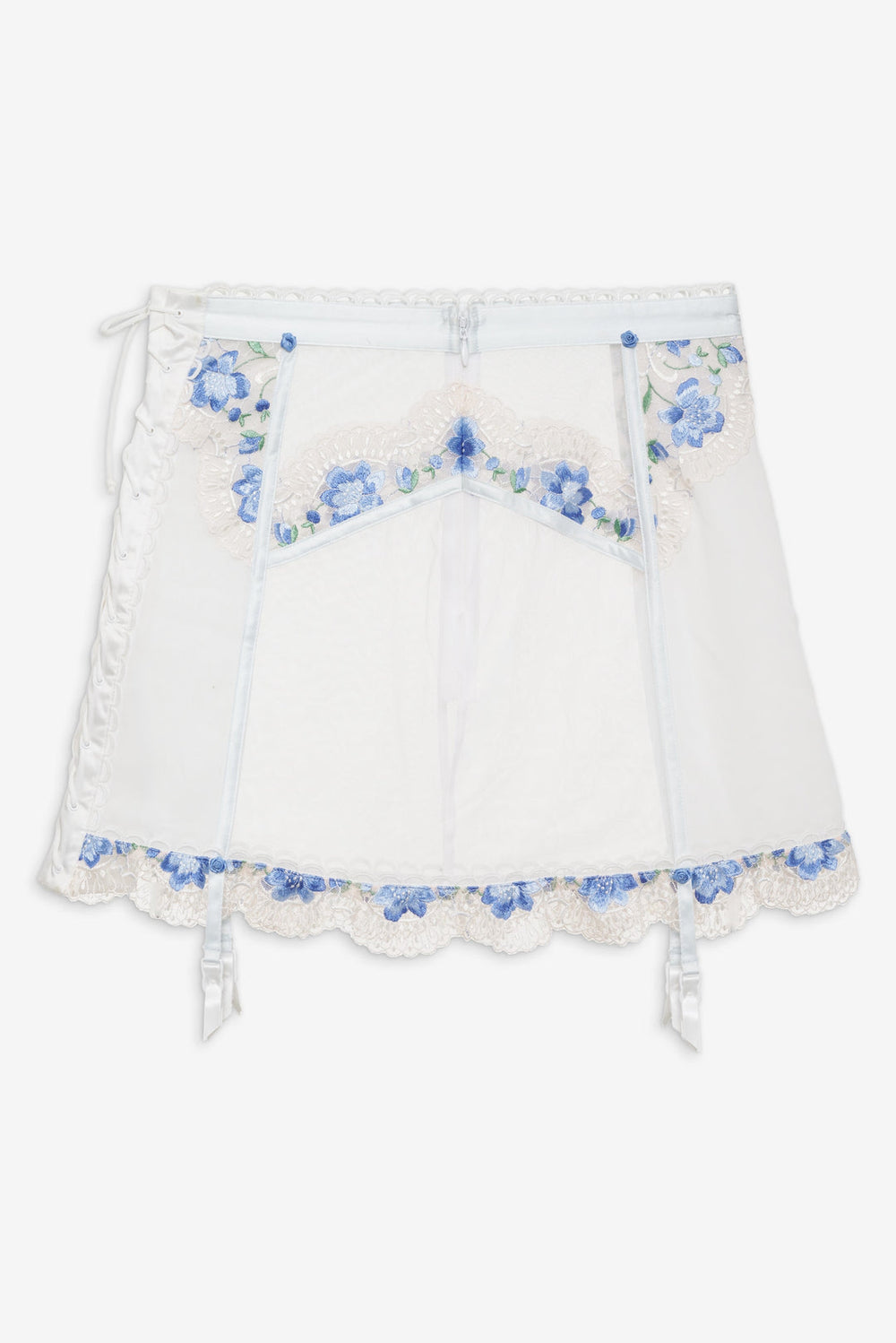 Festival Rose Skirt — Blue