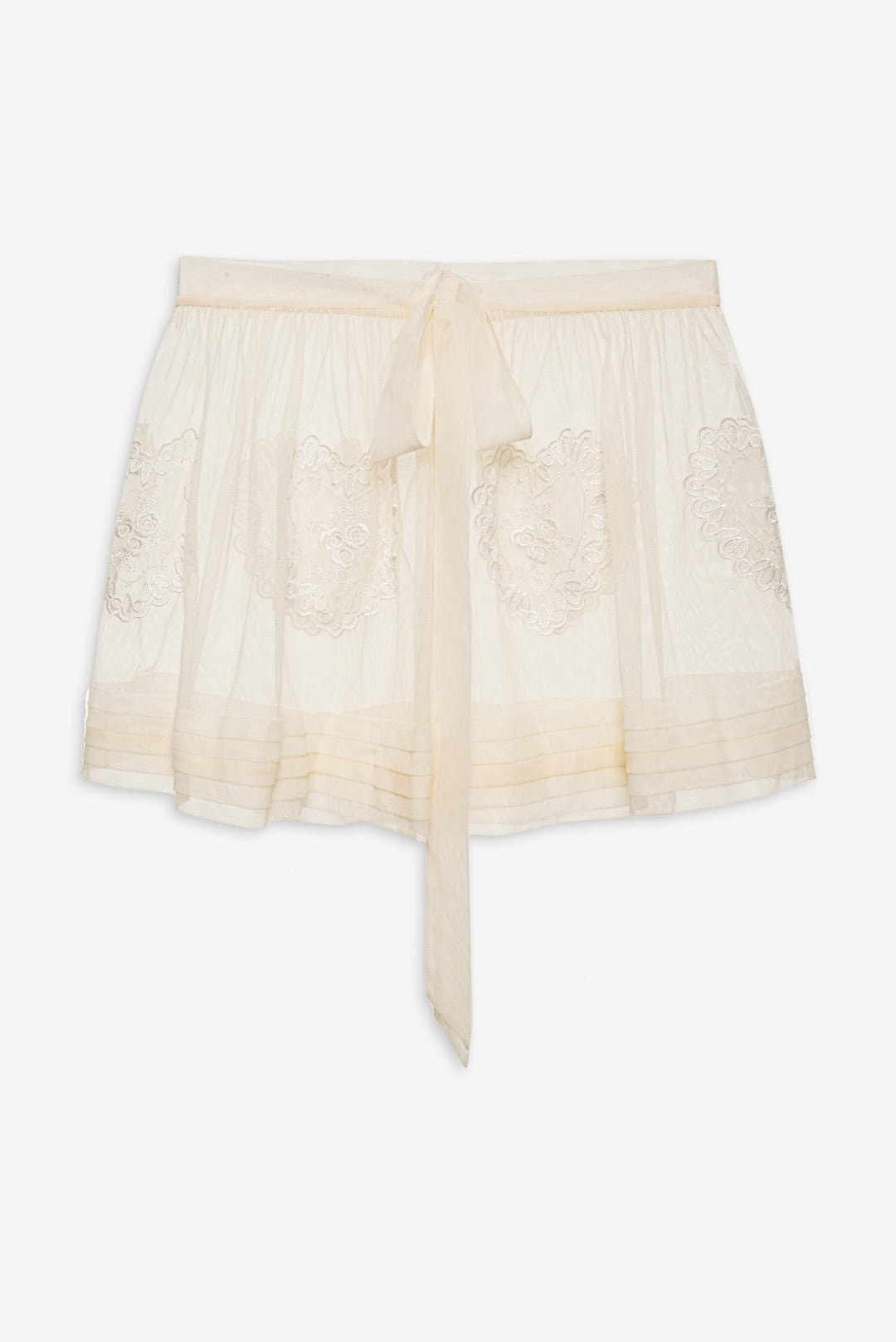 Vintage Embroidery Skirt — White