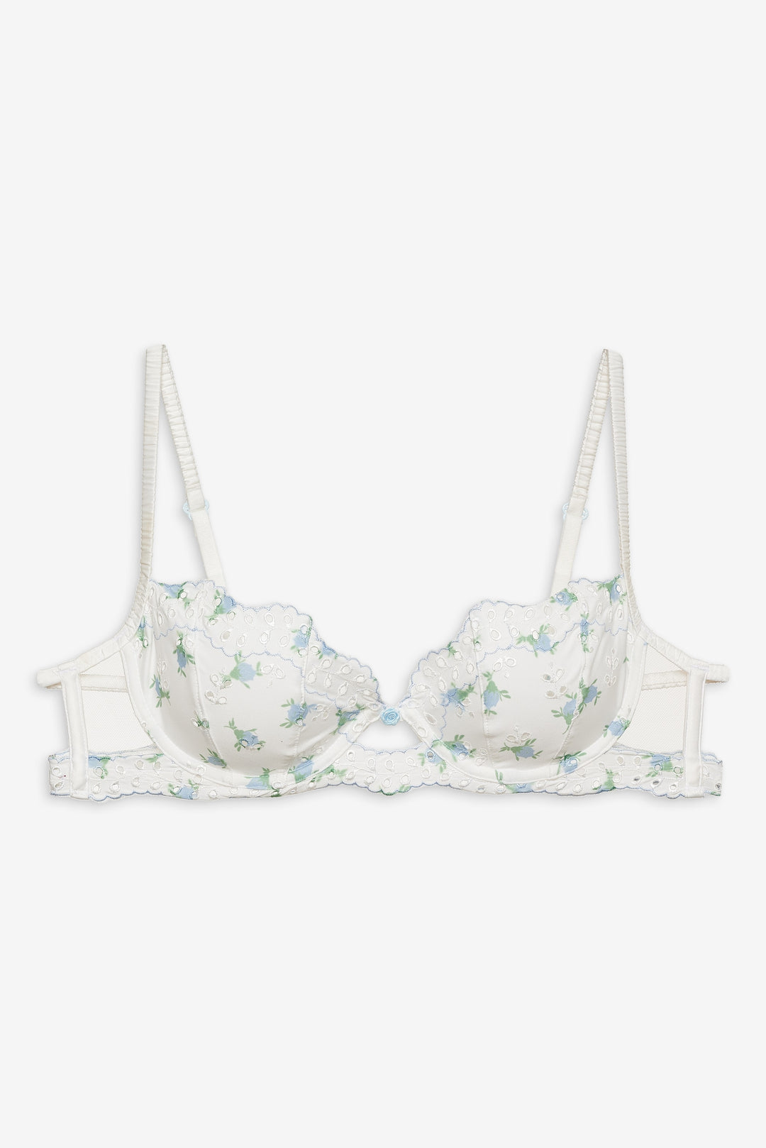 Budding Blossom Underwire Bra — White