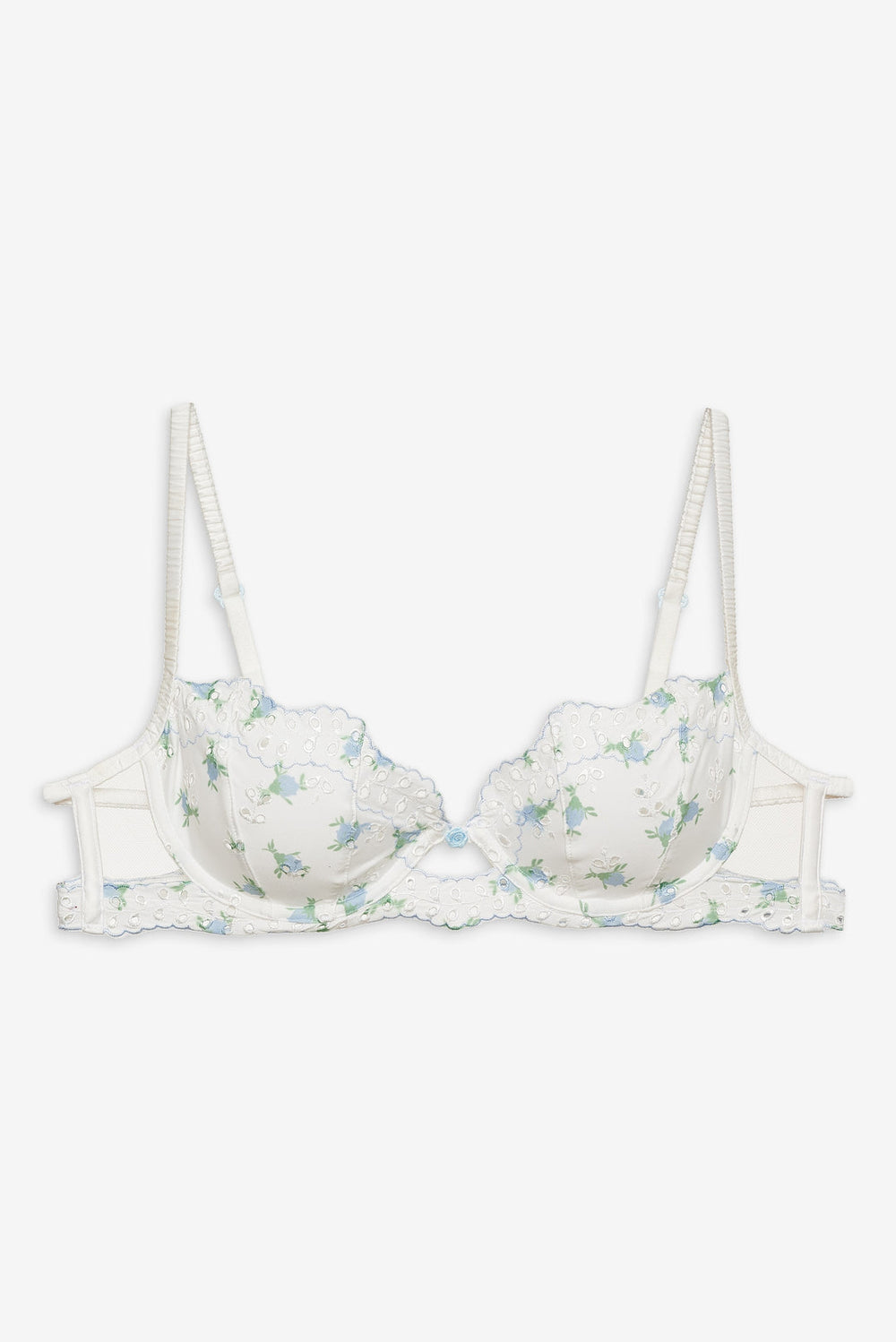 Budding Blossom Underwire Bra — White