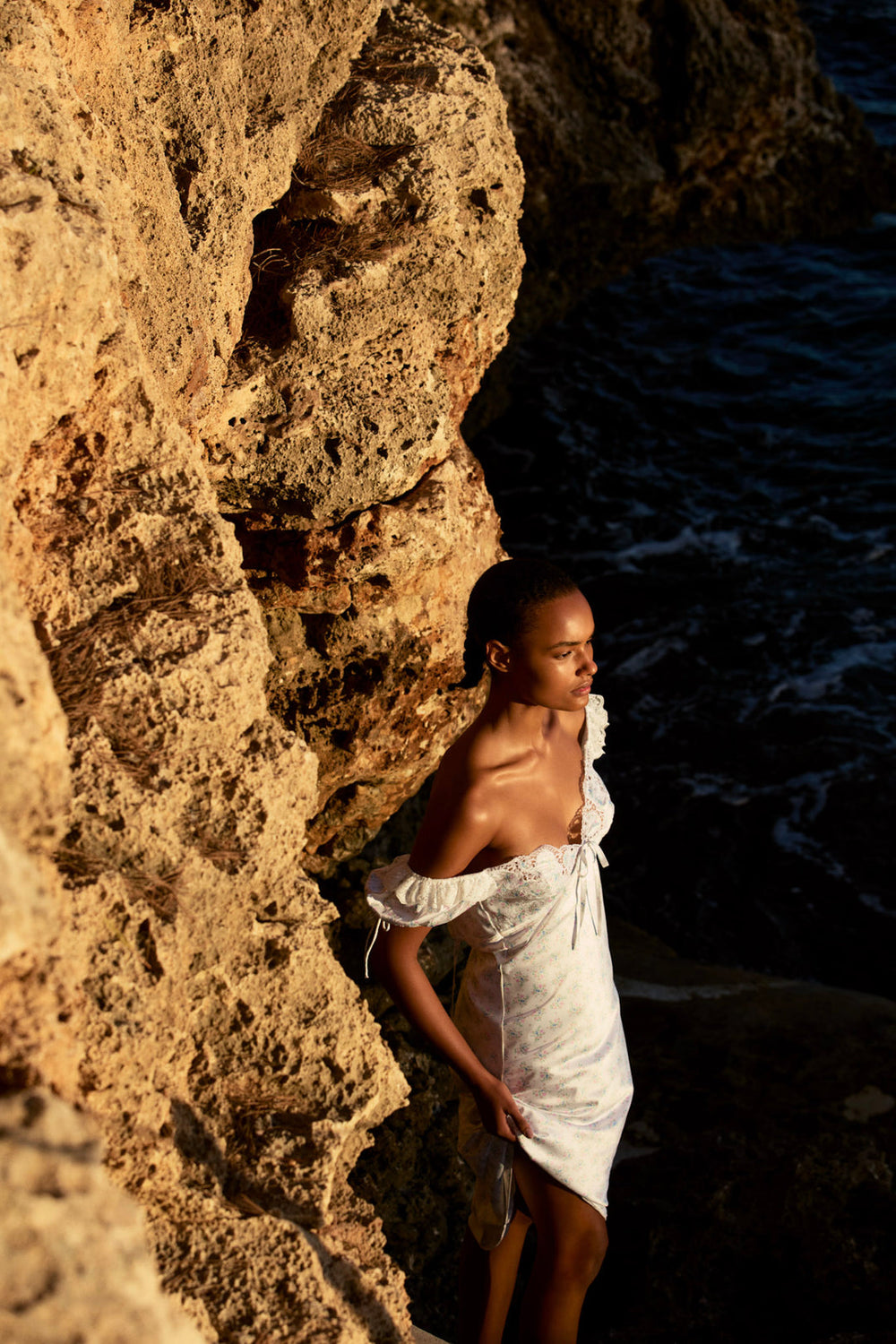 Sweet Escape Midi Slip Dress — White