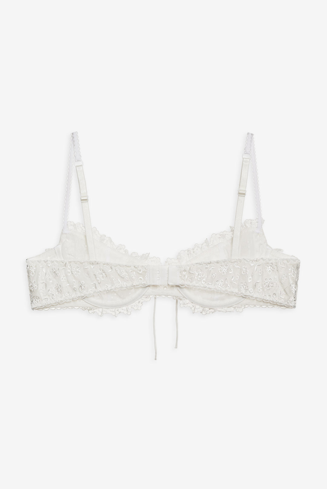 Layer Cake Chiffon Underwire Bra — White