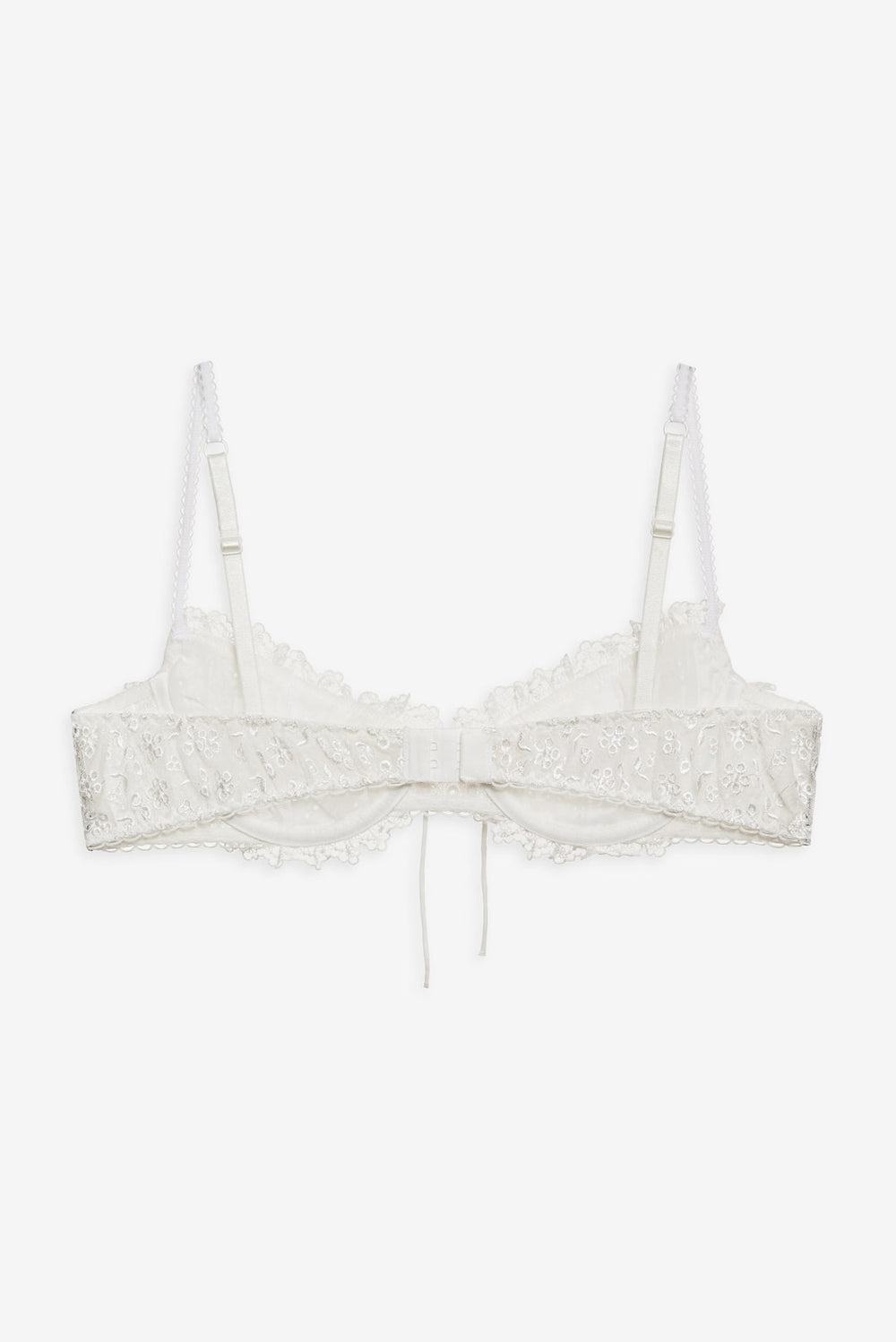 Layer Cake Chiffon Underwire Bra — White