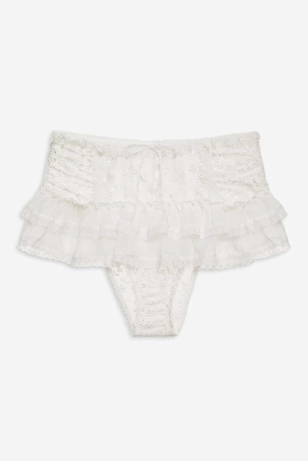 Layer Cake Chiffon Panty — White