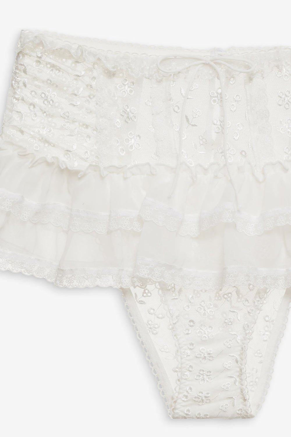 Layer Cake Chiffon Panty — White