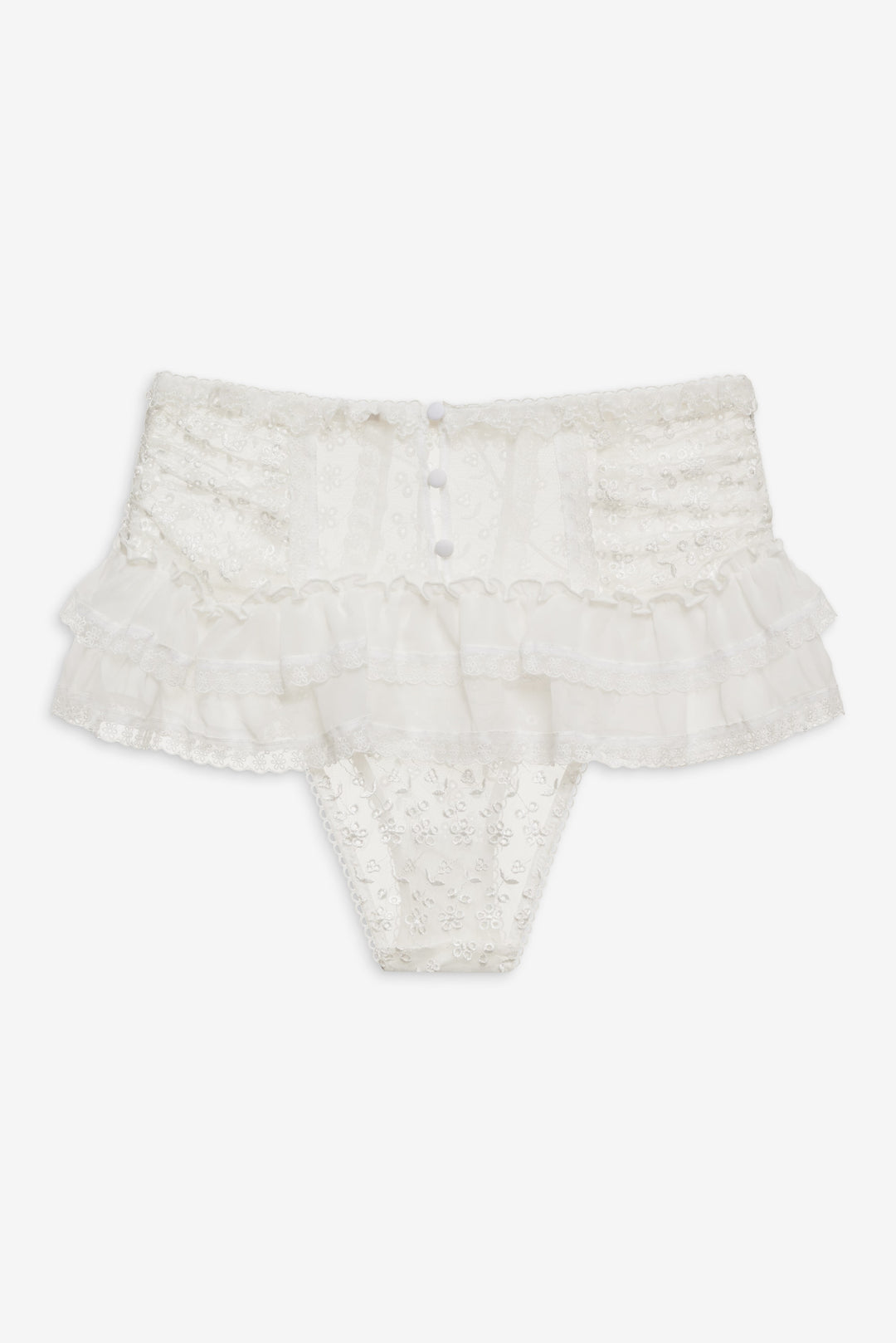 Layer Cake Chiffon Panty — White