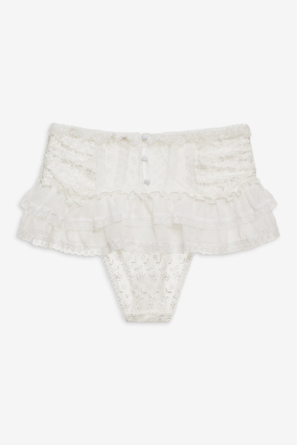 Layer Cake Chiffon Panty — White