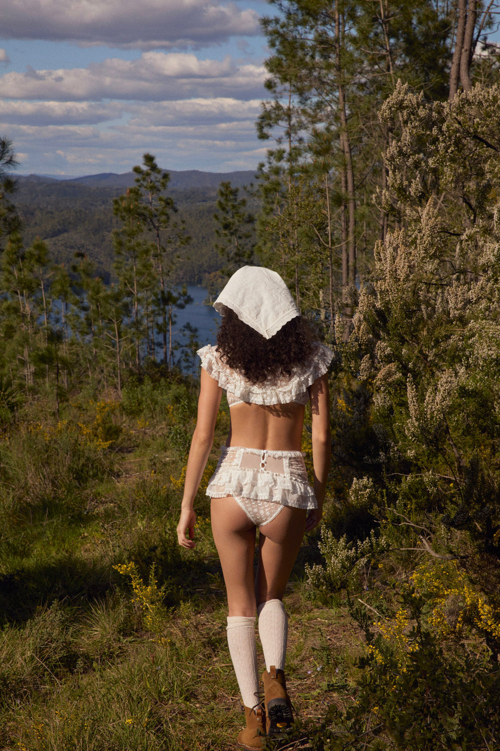 Layer Cake Chiffon Panty — White