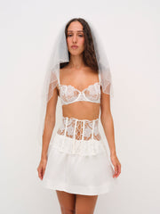 Blushing Blooms Underwire Bra — White