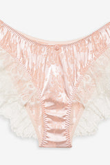 Audrey Jacquard Shorts — Peach