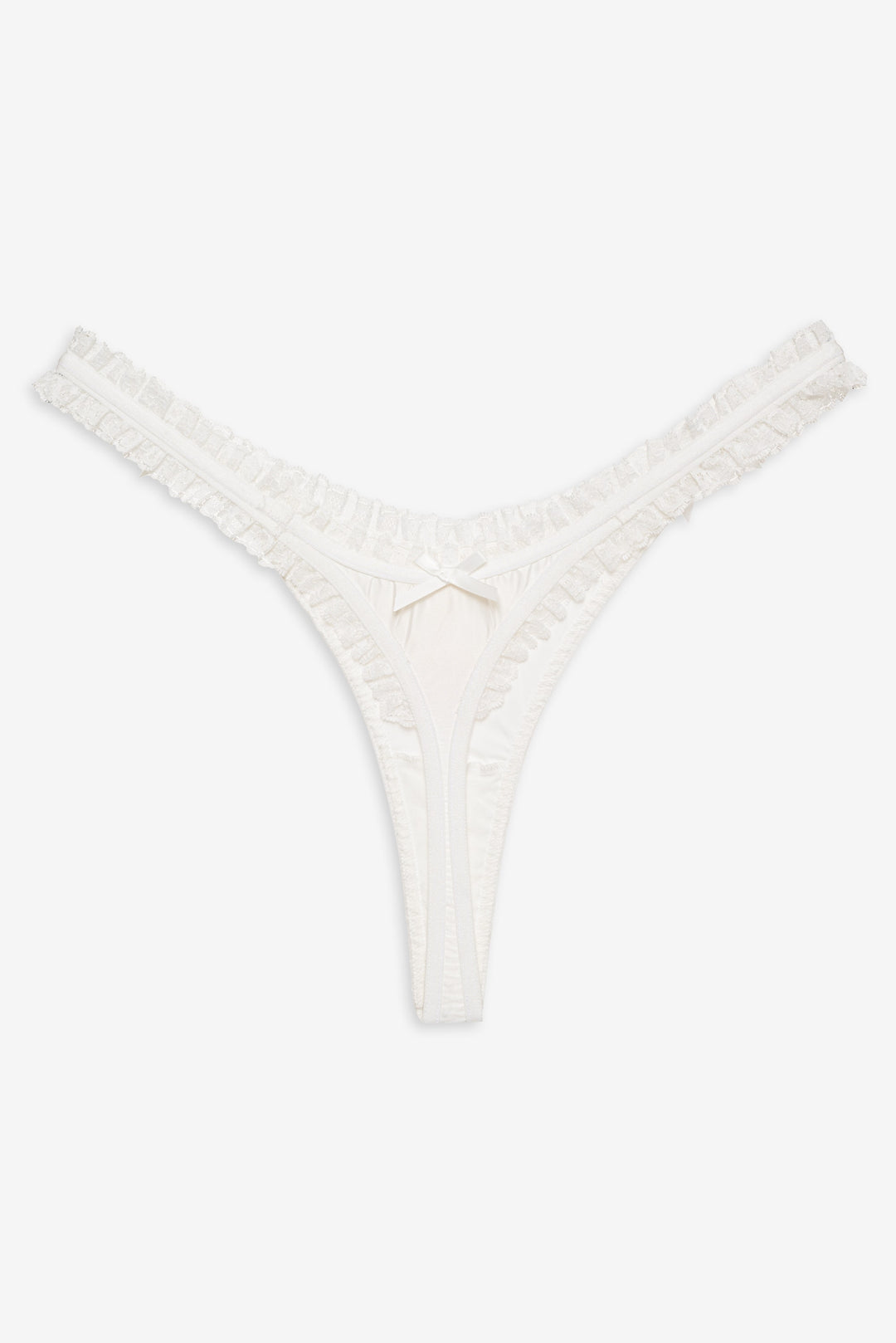 Bachelorette Thong Panty Pack — White