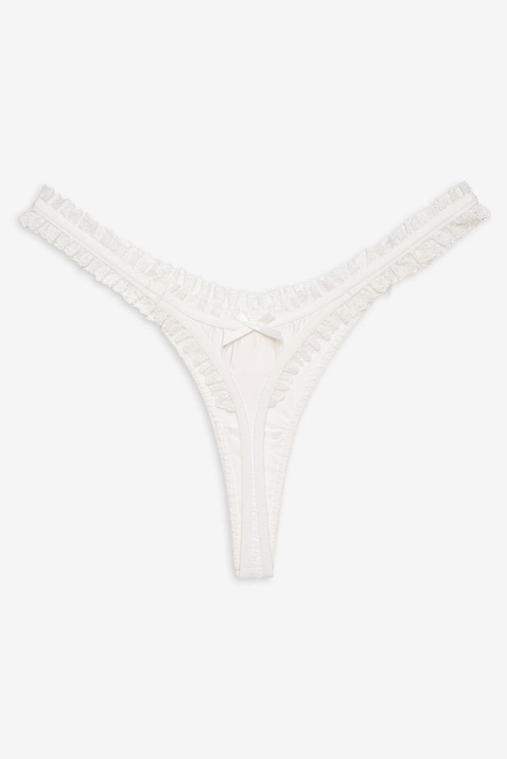 Bachelorette Thong Panty Pack — White