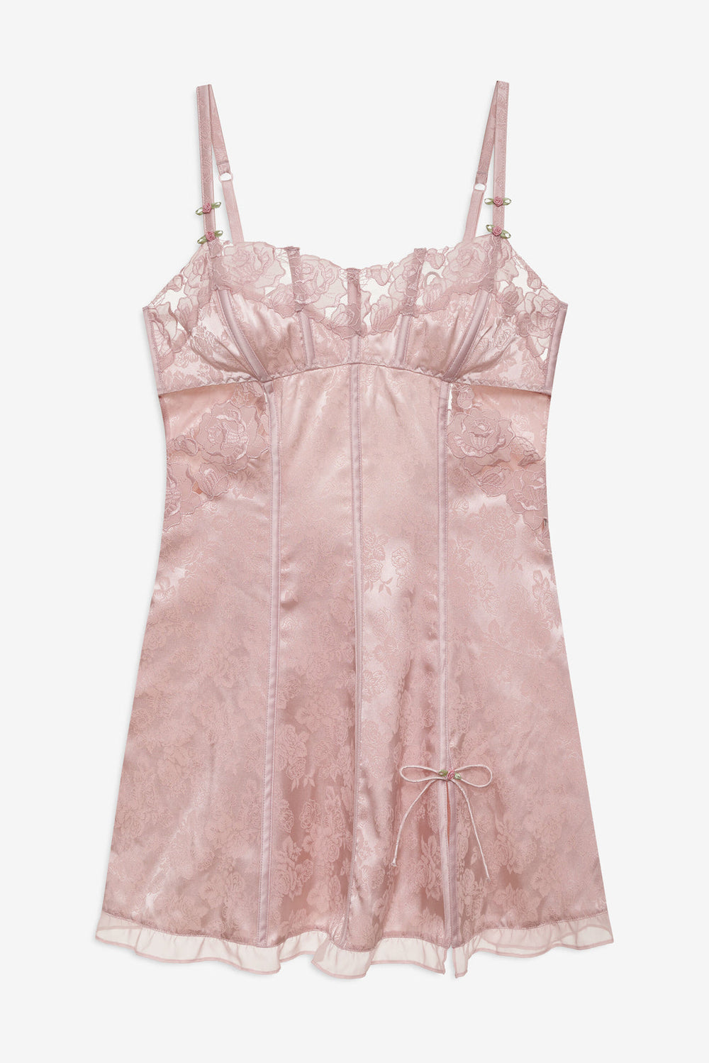 Blissful Blooms Slip Dress — Pink