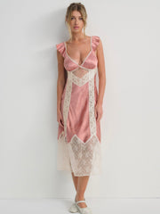 Juliet Midi Slip Dress — Terracotta