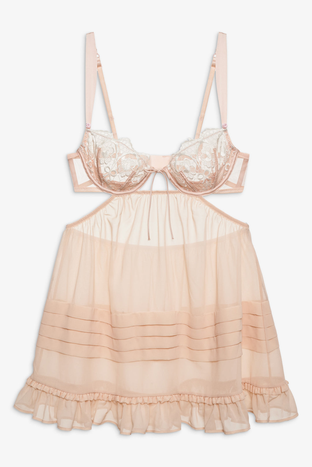 Tea Cake Lace Slip Dress — White