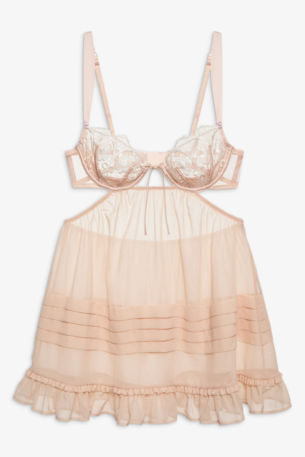 Tea Cake Lace Slip Dress — White